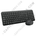 Combo teclado en español y mouse inalámbrico Logitech MK250 - Marca Logitech