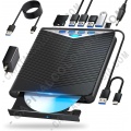Grabador externo de discos Blu-Ray, DVD, CD conexión USB C - Marca Generico
