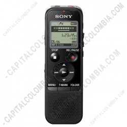 Ampliar foto de Grabador Sony de voz digital con USB, memoria 4GB ICD-PX470