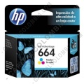 Cartucho HP 664 Tricolor para Hp Deskjet Ink Advantage 1115/2135/3635/3835/4675 para 100 Páginas Aprox (Ref. F6V28AL)