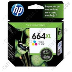 Ampliar foto de Cartucho Hp Tricolor 664xl para Hp Deskjet Ink Advantage 1115/2135/3635/3835/4675 para 330 Páginas (Ref. F6V30AL)