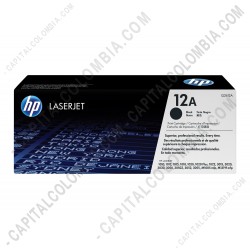 Ampliar foto de Toner HP 12A Negro para Laserjet 1010/1015/3030 para 2.000 Páginas Aprox. (Ref. Q2612A)