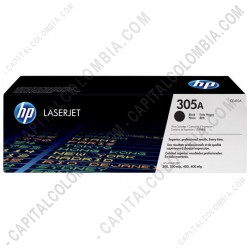 Ampliar foto de Toner HP 305A color Negro para impresora Laserjet 300/400 - CE410A