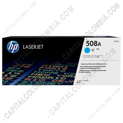 Ampliar foto de Toner HP 508A Cyan para LaserJet M553n, M553dn, M553X para 5.000 páginas aprox. Ref. CF361A