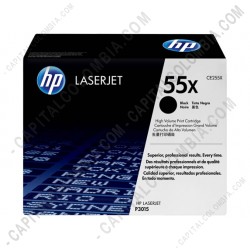 Ampliar foto de Toner HP 55X Negro para Laserjet P3015 para 12.500 Páginas Aprox. (Alto Rendimiento) (Ref. CE255X)