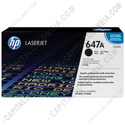 Ampliar foto de Toner HP 647A Negro para Laserjet CP4025/CP4525 para 8.500 Páginas Aprox. (Ref. CE260A)