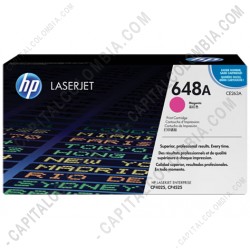 Ampliar foto de Toner HP 648A Magenta para Laserjet 4525dn para 11.000 Páginas Aprox. (Ref. CE263A)