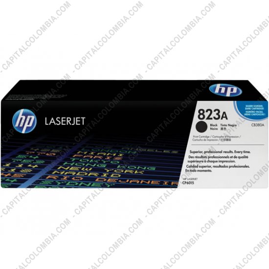 Cintas para impresoras POS, Tonner, CD, DVD y Otros, Marca: HP - Toner HP 823A Negro para Laserjet CP6015 para 16.500 Páginas Aprox.  (Ref. CB380A)