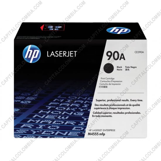 Cintas para impresoras POS, Tonner, CD, DVD y Otros, Marca: HP - Toner HP 90A Negro para Laserjet M4555/M601n/M602n/M603n para 10.000 Páginas Aprox.  (Ref. CE390A)