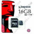 Memoria Kingston Micro SD 16GB Micro con Adaptador SD