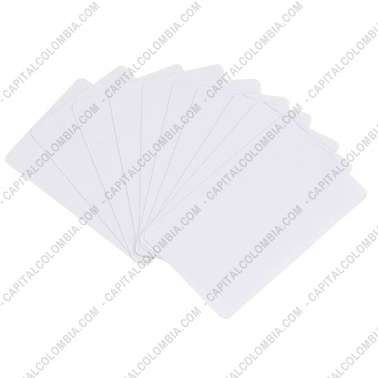 Impresoras de Etiquetas de Códigos de barras y Carnets, Marca: Zebra - Paquete de tarjetas PVC calibre 30 mil de 100 PVC para Zebra, Datacard, Magicard, Smart, Evolis