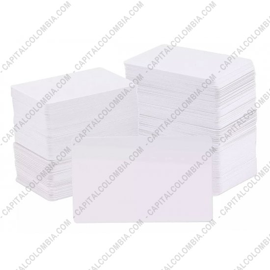 Impresoras de Etiquetas de Códigos de barras y Carnets, Marca: Zebra - Paquete de tarjetas PVC calibre 30 mil de 100 PVC para Zebra, Datacard, Magicard, Smart, Evolis