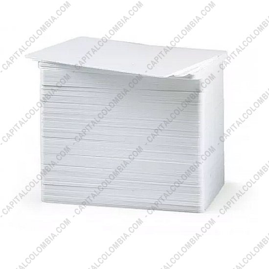 Impresoras de Etiquetas de Códigos de barras y Carnets, Marca: Zebra - Paquete de tarjetas PVC calibre 30 mil de 100 PVC para Zebra, Datacard, Magicard, Smart, Evolis