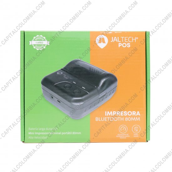 Impresoras para puntos de ventas POS, Marca: Jaltech - Impresora portátil 80mm - 3" USB - Bluetooth - Jaltech JAL019