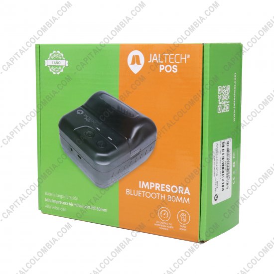 Impresoras para puntos de ventas POS, Marca: Jaltech - Impresora portátil 80mm - 3" USB - Bluetooth - Jaltech JAL019