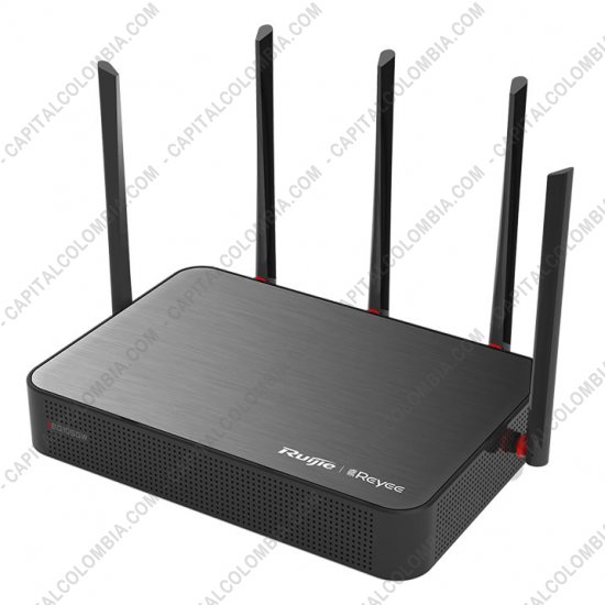 Redes, Routers, Wifi, Marca: Ruijie - Router Ruijie Reyee inalámbrico para empresas, de doble banda 1350M, Gateway, VPN, Gigabit, 2Wan, Cloud Managed - RG-EG105GW