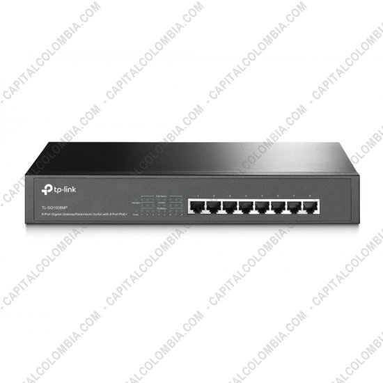 Redes, Routers, Wifi, Marca: Tp-link - Switch Tplink de 8 puertos Gigabit PoE+ - TL-SG1008PE