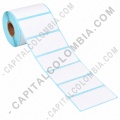 Paquete de 5 Rollos de 400 etiquetas termicas de 5cms x 3cms (50x30mm) - Marca CapitalColombia