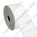 Rollo de etiquetas adhesivas bond de transferencia de 2.500 rótulos a una columnas de 6cms x 3cms (60x30mm) - Marca CapitalColombia