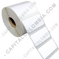 Rollo de etiquetas adhesivas térmicas de 800 rótulos a una columnas de 6cms x 3cms (60x30mm) - Marca CapitalColombia