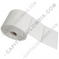 Rollo de etiquetas en papel bond de 1000 rótulos a una columna 8cms x 6.3cms (80x63mm)