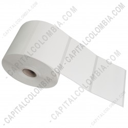 Ampliar foto de Rollo de etiquetas en papel bond de 1000 rótulos a una columna 8cms x 6.3cms (80x63mm)