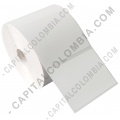 Rollos de etiquetas adhesivas y Nylon Textil, Marca: CapitalColombia - Rollo de etiquetas en papel bond de 1000 rótulos a una columna 8cms x 6.3cms (80x63mm)