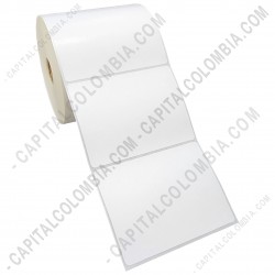 Ampliar foto de Rollo de etiquetas en papel bond de 1000 rótulos a una columna de 10cms x 7.4cms (100x74mm)