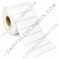 Rollo de etiquetas en papel bond de 1000 rótulos a una columna de 7.5cms x 2.5cms (75x25mm) - Marca CapitalColombia
