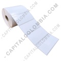 Rollo de etiquetas en papel bond de 1000 rótulos a una columna de 8cms x 4cms (80x40mm)