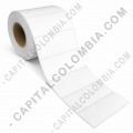 Rollo de etiquetas en papel térmico de 1000 etiquetas a una columna de 10cms x 5.0cms (100x50mm) Core 3" pulgadas - Marca CapitalColombia