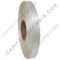 Rollo de Satín sencillo color Beige de 25mm x 200mts para crear etiquetas de ropa - Marca CapitalColombia