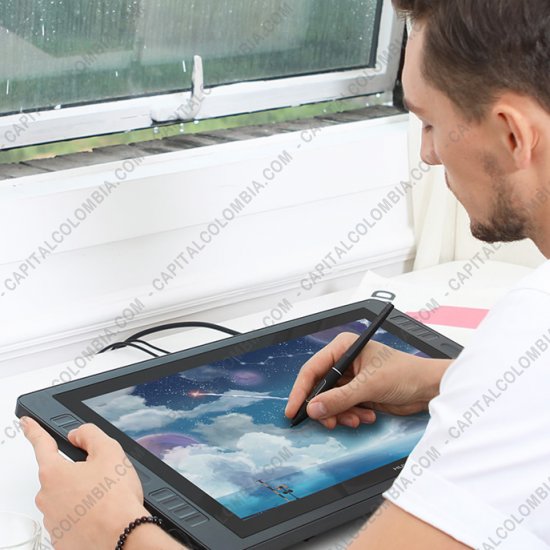 Tablas Digitalizadoras Wacom, Huion, Xp-Pen y otras, Marca: Huion - Display Digitalizador Huion Kamvas Pro 20 (2019) con lápiz 8K y área activa de 43.49cm x 23.87cm