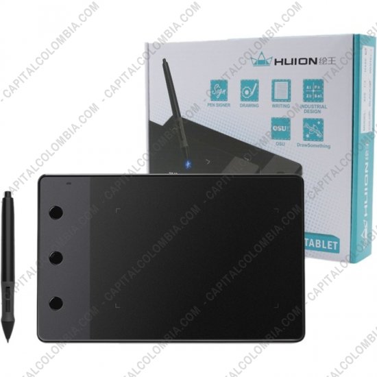 Tablas Digitalizadoras Wacom, Huion, Xp-Pen y otras, Marca: Huion - Tabla Digitalizadora Huion H420 con lápiz y área activa de 10.59cm x 6.46cm