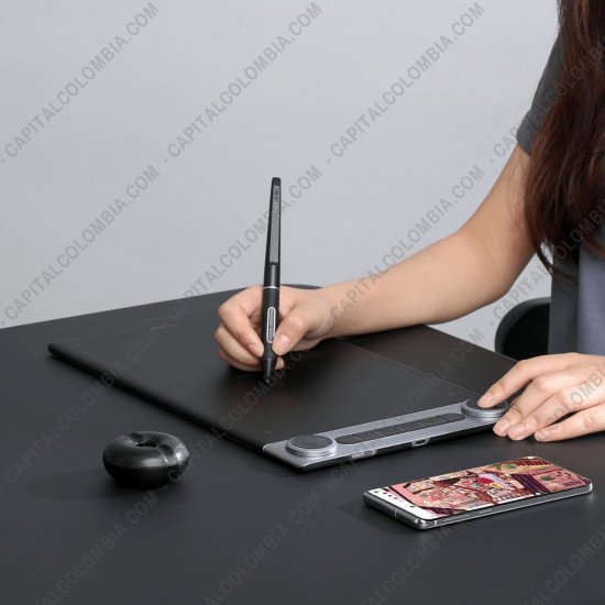 Tablas Digitalizadoras Wacom, Huion, Xp-Pen y otras, Marca: Huion - Tabla Digitalizadora Inalámbrica Huion Inspiroy Dial 2 Q630M y USB con lápiz 8K y área activa de 26.67cm x 16.67cm