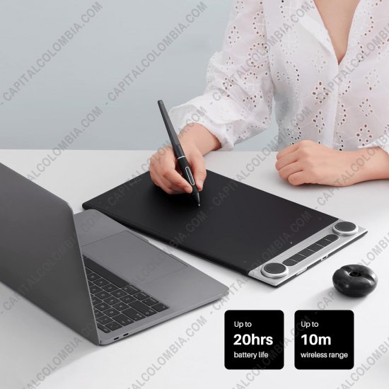 Tablas Digitalizadoras Wacom, Huion, Xp-Pen y otras, Marca: Huion - Tabla Digitalizadora Inalámbrica Huion Inspiroy Dial 2 Q630M y USB con lápiz 8K y área activa de 26.67cm x 16.67cm