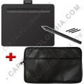 Combo Tabla Digitalizadora Wacom Intuos S Black - Lápiz 4K - CTL-4100 y Estuche - Marca Wacom