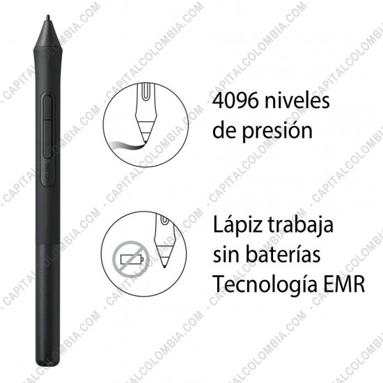 Tablas Digitalizadoras Wacom, Huion, Xp-Pen y otras, Marca: Wacom - Combo Tabla Digitalizadora Wacom Intuos Small Black - Lápiz 4K - CTL4100 + Guante + Protector de Área Activa