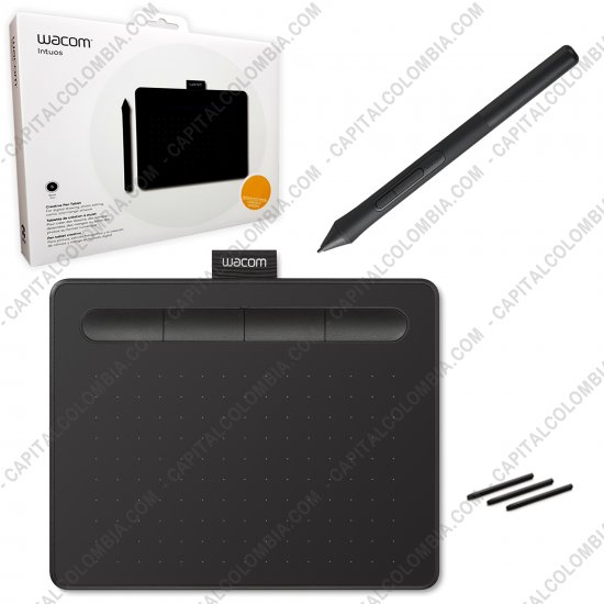 Tablas Digitalizadoras Wacom, Huion, Xp-Pen y otras, Marca: Wacom - Combo Tabla Digitalizadora Wacom Intuos Small Black - Lápiz 4K - CTL4100 + Guante + Protector de Área Activa