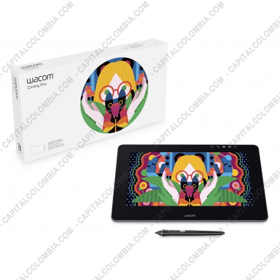 Tablas Digitalizadoras Wacom, Huion, Xp-Pen y otras, Marca: Wacom - Display Digitalizador Wacom Cintiq Pro 13" HD Pen & Touch con 8.192 Niveles de Presión (DTH1320K0)