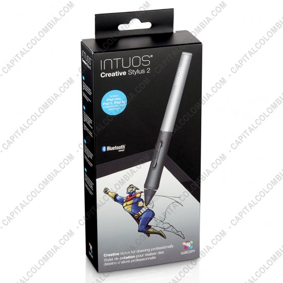 Tablas Digitalizadoras Wacom, Huion, Xp-Pen y otras, Marca: Wacom - Lápiz Intuos Creative Stylus 2 para IPAD3 (o superior) sensible a la presión color negro con gris (Ref CS600PK)