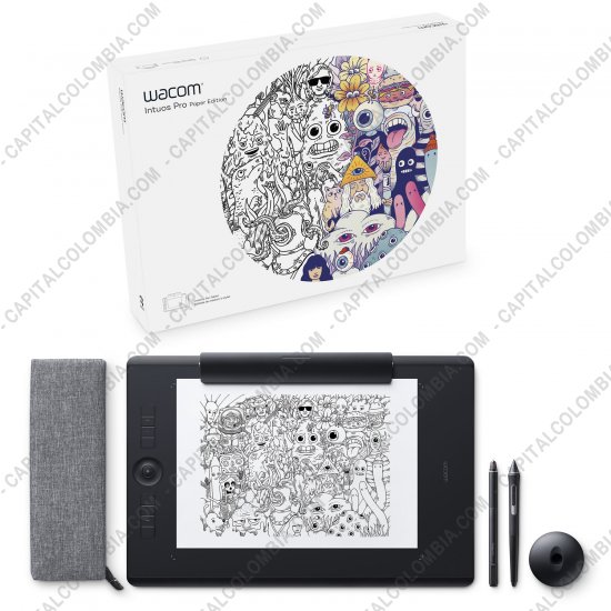 Tablas Digitalizadoras Wacom, Huion, Xp-Pen y otras, Marca: Wacom - Tableta Wacom Intuos Pro Pen & Touch (Paper Edition) Large (PTH860P) - Lápiz con 8.192 niveles de presión