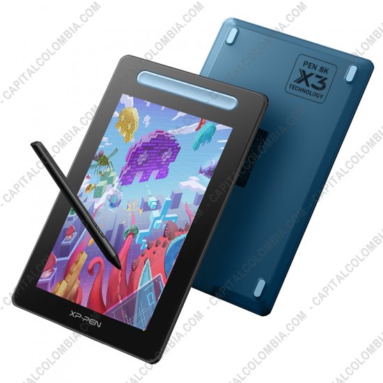 Tablas Digitalizadoras Wacom, Huion, Xp-Pen y otras, Marca: Xp-Pen - Display Digitalizador XP-Pen Artist 10 Azul Segunda Generación con lápiz 8K con chip x3 y área activa de 22.45cm x 12.67cm