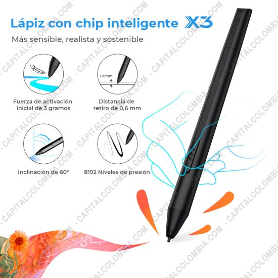 Tablas Digitalizadoras Wacom, Huion, Xp-Pen y otras, Marca: Xp-Pen - Display Digitalizador XP-Pen Artist 10 Azul Segunda Generación con lápiz 8K con chip x3 y área activa de 22.45cm x 12.67cm