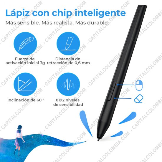 Tablas Digitalizadoras Wacom, Huion, Xp-Pen y otras, Marca: Xp-Pen - Display Digitalizador XP-Pen Artist 12 Negra Segunda Generación con lápiz 8K con chip x3 y área activa de 26.32cm x 14.81cm