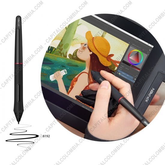 Tablas Digitalizadoras Wacom, Huion, Xp-Pen y otras, Marca: Xp-Pen - Display Digitalizador XP-Pen Artist 12 Pro con Base y lápiz 8K - área activa de 25.63cm x 22.54cm