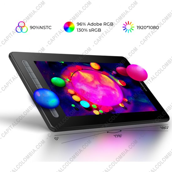 Tablas Digitalizadoras Wacom, Huion, Xp-Pen y otras, Marca: Xp-Pen - Display Digitalizador XP-Pen Artist 13 Negra Segunda Generación con lápiz 8K con chip x3 y área activa de 29.38cm x 16.52cm