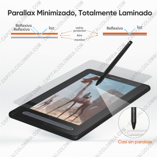 Tablas Digitalizadoras Wacom, Huion, Xp-Pen y otras, Marca: Xp-Pen - Display Digitalizador XP-Pen Artist 13 Negra Segunda Generación con lápiz 8K con chip x3 y área activa de 29.38cm x 16.52cm