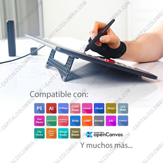 Tablas Digitalizadoras Wacom, Huion, Xp-Pen y otras, Marca: Xp-Pen - Display Digitalizador XP-Pen Artist 15.6 Pro V2 con lápiz 8K y área activa de 34.42cm x 19.36cm