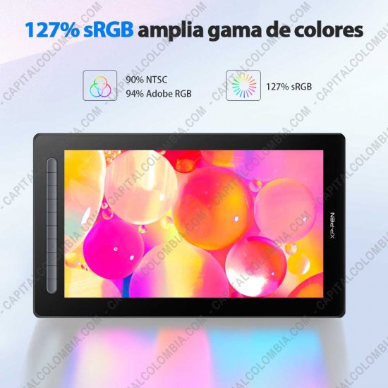 Tablas Digitalizadoras Wacom, Huion, Xp-Pen y otras, Marca: Xp-Pen - Display Digitalizador XP-Pen Artist 16 Segunda Generación color Negro con lápiz 8K con chip x3 y área activa de 34.1cm x 19.18cm